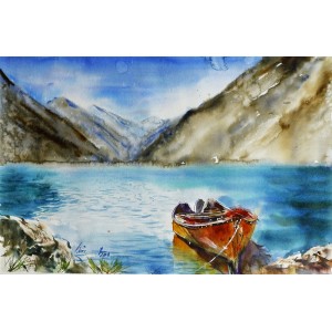 Shaima umer, 14 x 21 Inch, Water Color on Paper, Seascape Painting, AC-SHA-004